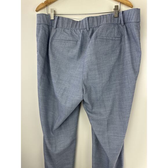NWT Talbots Talbots Hampshire Ankle Pants Tidal Texture Blue Plus Size 16W - Picture 11 of 12